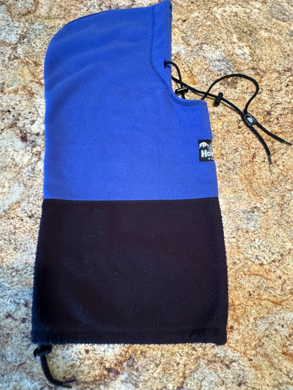 HotHeadz 6-in-1 fleece hoodie - royal blue and black - OS